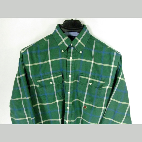 Tommy Hilfiger Shirt Med Button Front Long Sleeve - Picture 2 of 5